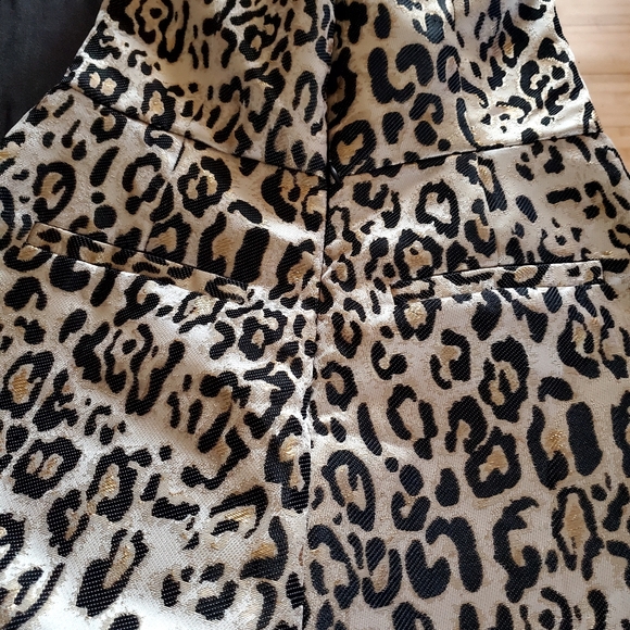 Ark & co. Leopard Print Strapless Romper shorts Size Small - Picture 6 of 10